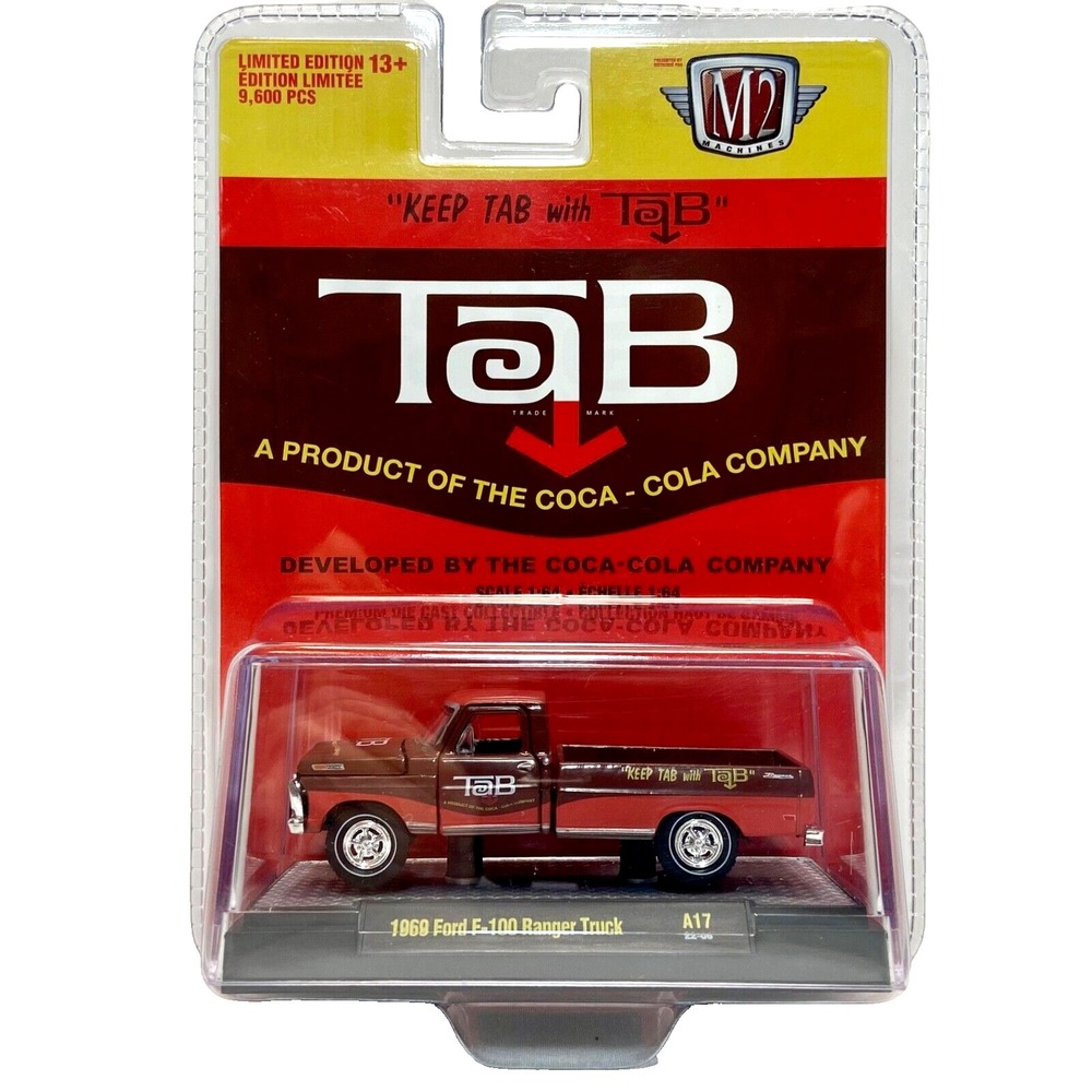 M2 Machines 1969 Ford F-100 Ranger Truck A17‎ 22-06 TaB Cola Limited Edition NIP
